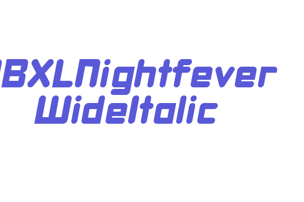 DBXLNightfever WideItalic Font