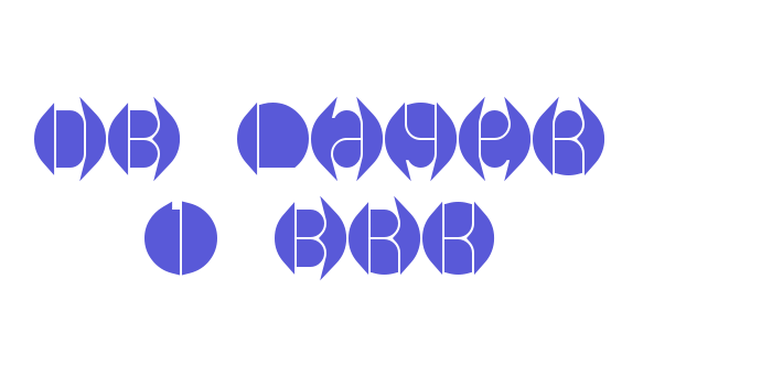 DB Layer 1 BRK Font