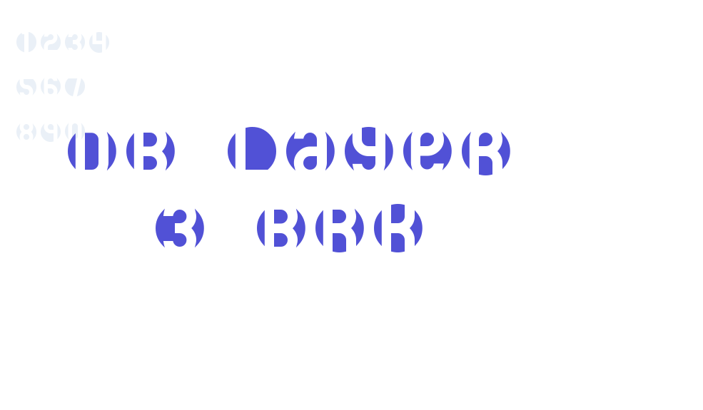 DB Layer 3 BRK-font-download