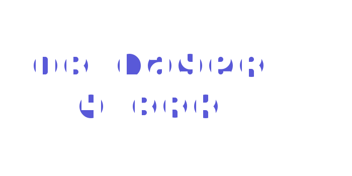 DB Layer 4 BRK Font Download