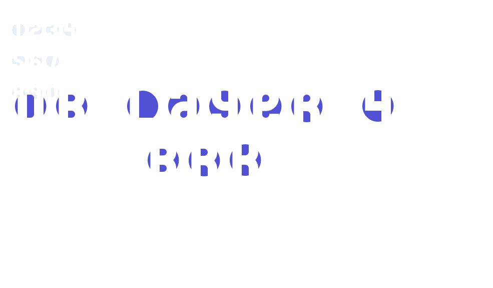 DB Layer 4 BRK-font-download