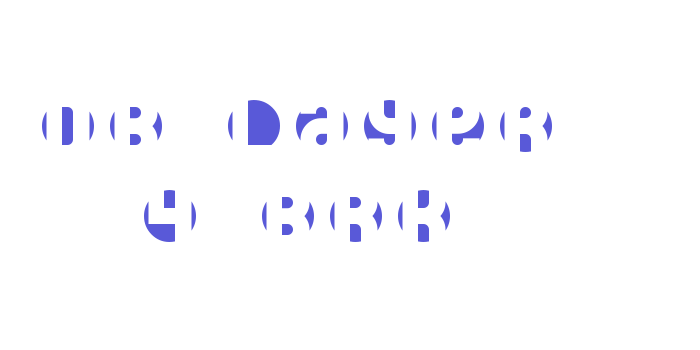 DB Layer 4 BRK Font