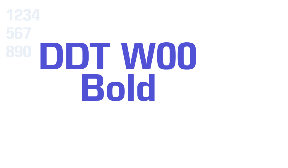 DDT W00 Bold-font-download