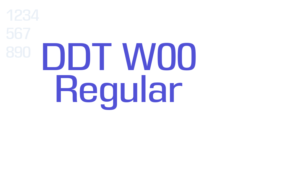 DDT W00 Regular-font-download