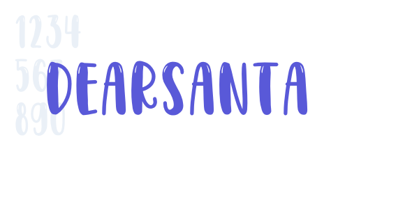 DEARSANTA font free