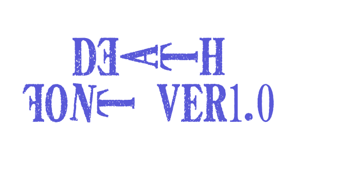 DEATH FONT ver1.0 Font