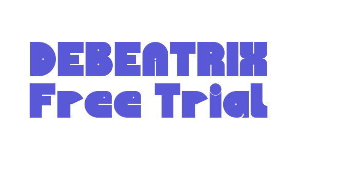 DEBEATRIX Free Trial Font Download