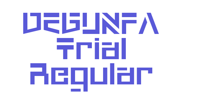 DEGUNFA Trial Regular Font Download