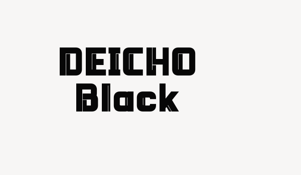 DEICHO Black Font