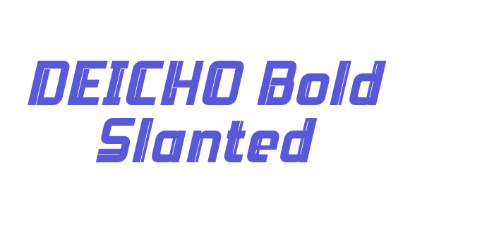 DEICHO Bold Slanted Font Download