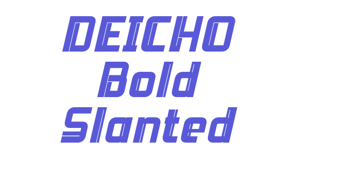 DEICHO Bold Slanted Font