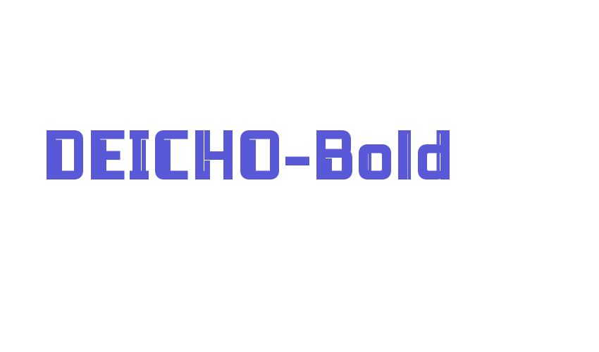 DEICHO-Bold Font