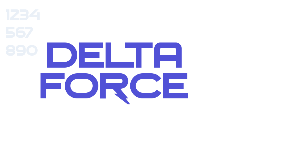 DELTA FORCE-font-download