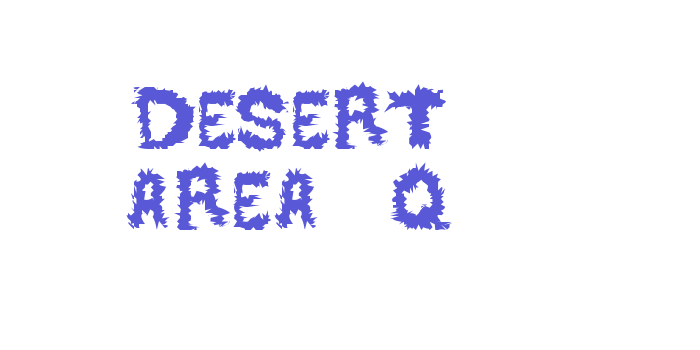 DESERT AREA-Q Font Download