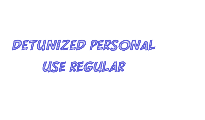 DETUNIZED PERSONAL USE Regular Font