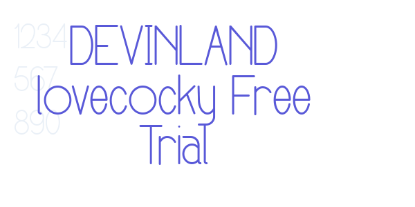 DEVINLAND lovecocky Free Trial font free