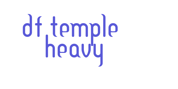 DF Temple  Heavy Font Download