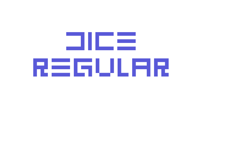 DICE Regular Font Download