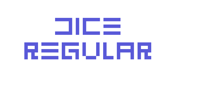 DICE Regular Font Download