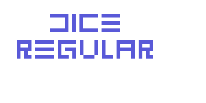 DICE Regular Font