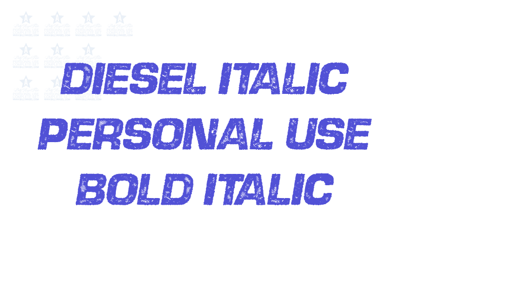 DIESEL ITALIC PERSONAL USE Bold Italic-font-download