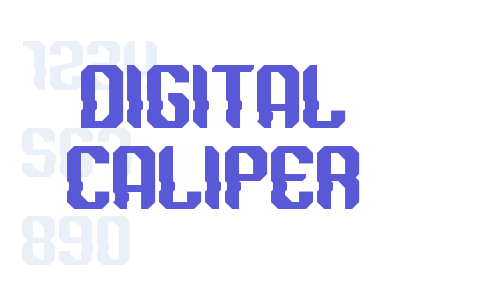 DIGITAL CALIPER Font