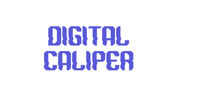 DIGITAL CALIPER Font Download