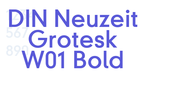 DIN Neuzeit Grotesk W01 Bold font free