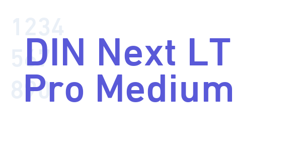 DIN Next LT Pro Medium font free