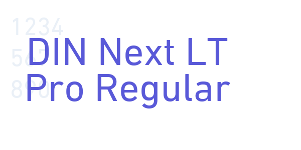 DIN Next LT Pro Regular font free