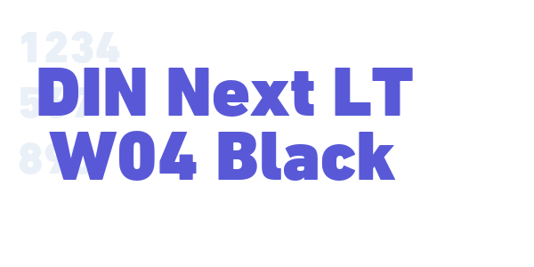 DIN Next LT W04 Black font