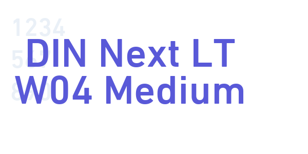 DIN Next LT W04 Medium font free