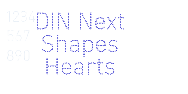 DIN Next Shapes Hearts font free