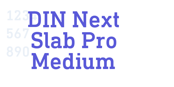 DIN Next Slab Pro Medium font free