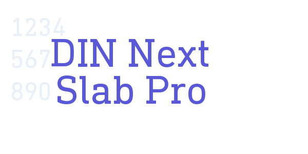 DIN Next Slab Pro font free