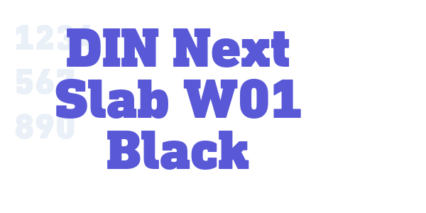 DIN Next Slab W01 Black font