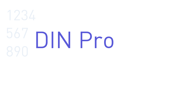 DIN Pro font free