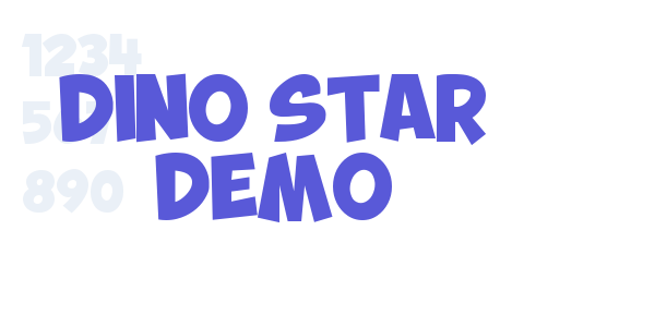 DINO STAR DEMO font free