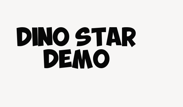 DINO STAR DEMO Font