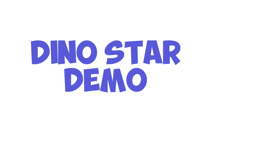 DINO STAR DEMO Font