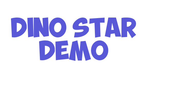 DINO STAR DEMO Font