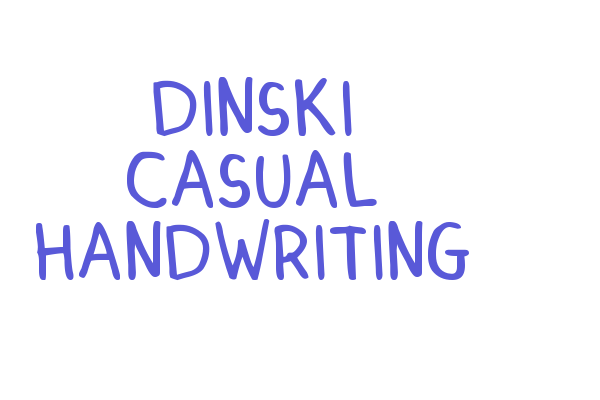 DINSKI CASUAL HANDWRITING Font