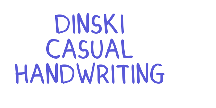 DINSKI CASUAL HANDWRITING Font Download