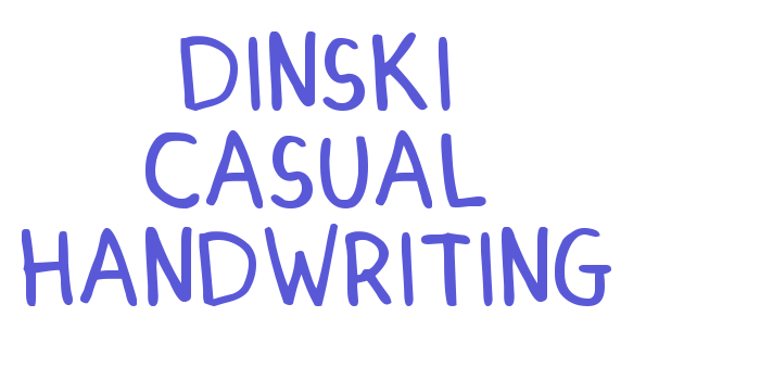 DINSKI CASUAL HANDWRITING Font