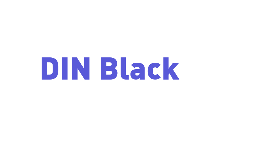 DIN Black Font