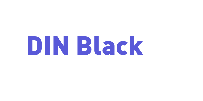 DIN Black Font Download