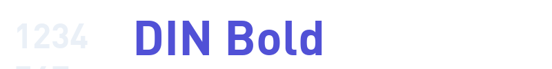 DIN Bold-font