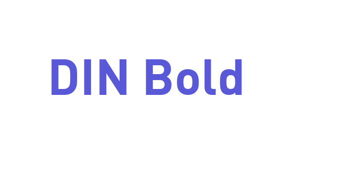 DIN Bold Font