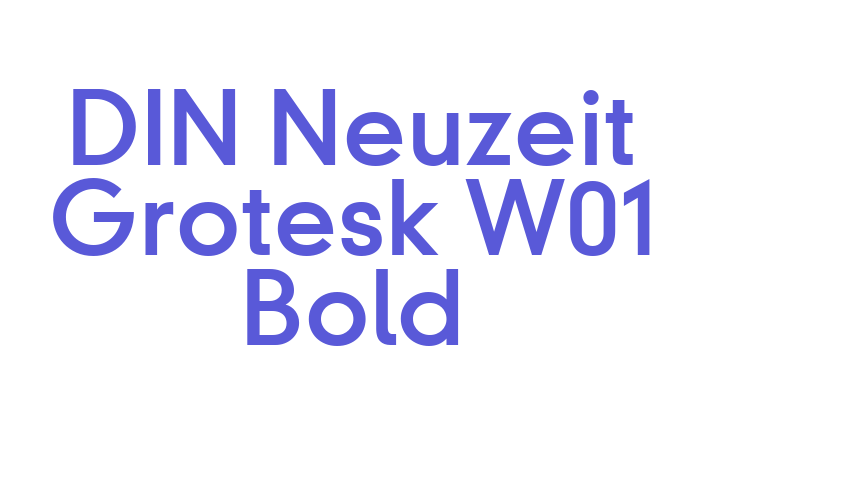 DIN Neuzeit Grotesk W01 Bold Font Download