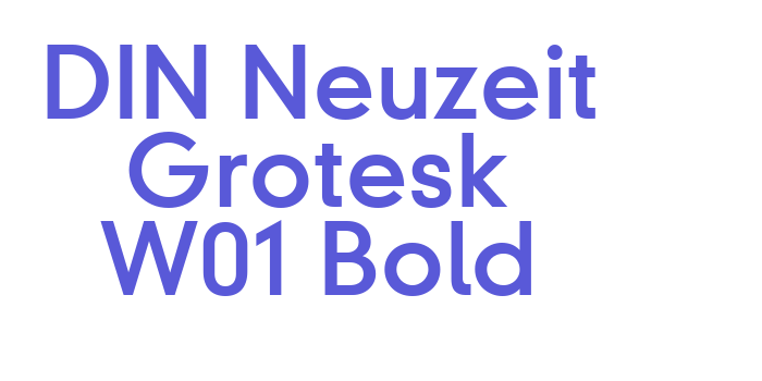 DIN Neuzeit Grotesk W01 Bold Font Download